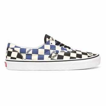 Vans Big Check Era - Miesten Tennarit - Mustat/Laivastonsininen